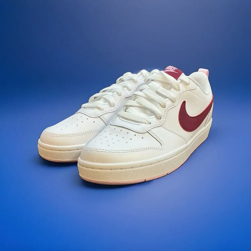 Size 6 YOUTH NIKE COURT BOROUGH LOW 2 GS BQ5448 120